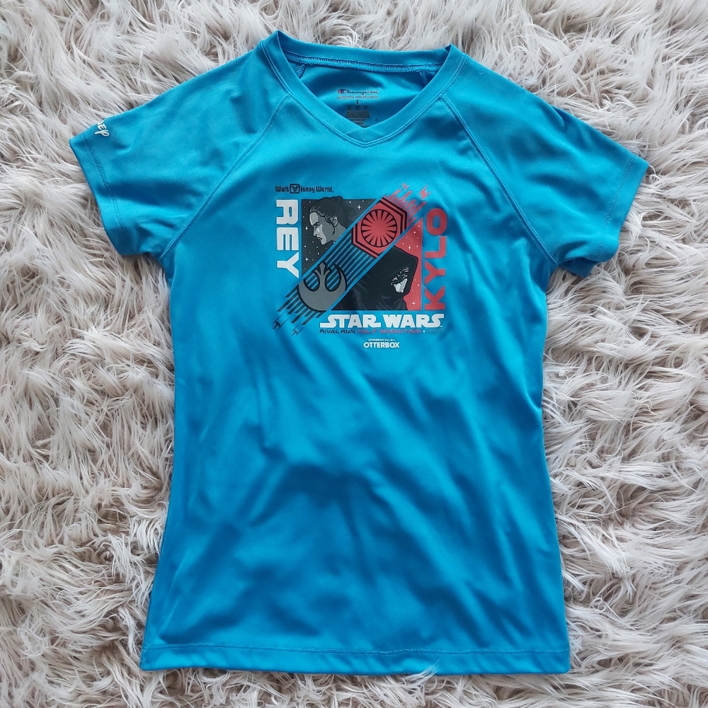 *NEW* Run Disney Star Wars Blue Performance Race Shirt - Half Marathon 2019